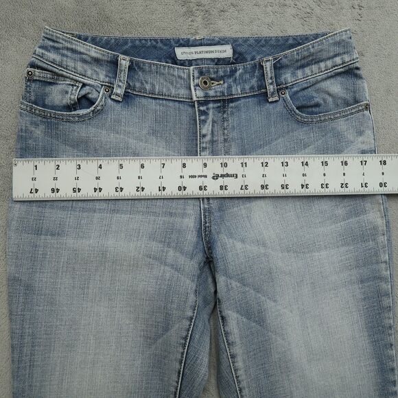Chico's Platinum Jeans Women's Size 0R US-4R Blue Mid-Rise Straight 31" Inseam - Picture 7 of 16